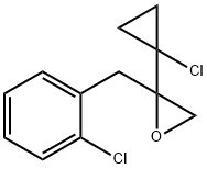 Oxirane, 2-(1-chlorocyclopropyl)-2-[(2-chlorophenyl)methyl]- 구조식 이미지