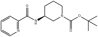 (S)-tert-Butyl 3-(pyridine-2-carbonylamino)piperidine-1-carboxylate Structure