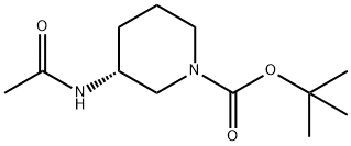 (R)-tert-Butyl 3-acetamidopiperidine-1-carboxylate 구조식 이미지