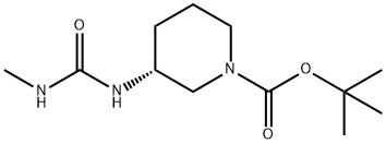 (R)-tert-Butyl 3-[(methylcarbamoyl)amino]piperidine-1-carboxylate Structure