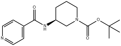 (S)-tert-Butyl 3-(pyridine-4-carbonylamino)piperidine-1-carboxylate Structure
