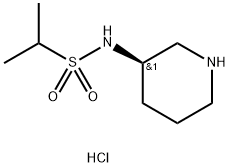 (R)-N-(Piperidin-3-yl)propane-2-sulfonamide hydrochloride Structure