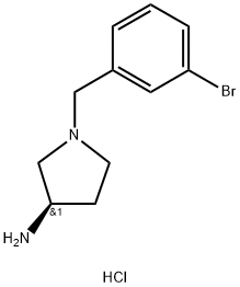 (R)-1-(3-Bromobenzyl)pyrrolidin-3-aminedihydrochloride Structure