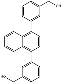 (NAPHTHALENE-1,4-DIYLBIS(3,1-PHENYLENE))DIMETHANOL Structure