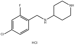 N-(4-Chloro-2-fluorobenzyl)piperidin-4-amine dihydrochloride Structure