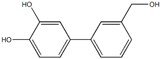 4-[3-(hydroxymethyl)phenyl]benzene-1,2-diol Structure