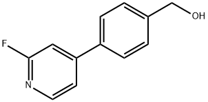 (4-(2-FLUOROPYRIDIN-4-YL)PHENYL)METHANOL 구조식 이미지