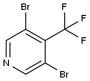 3,5-dibromo-4-(trifluoromethyl)pyridine Structure