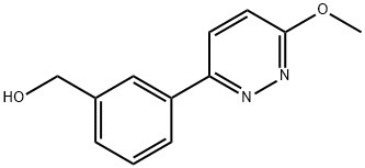 (3-(6-METHOXYPYRIDAZIN-3-YL)PHENYL)METHANOL 구조식 이미지
