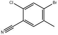 4-BROMO-2-CHLORO-5-METHYLBENZONITRILE 구조식 이미지