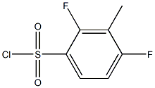 2,4-Difluoro-3-methylbenzenesulfonyl chloride Structure