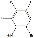 3,6-dibromo-2,4-difluoroaniline 구조식 이미지