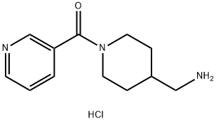 [4-(Aminomethyl)piperidin-1-yl](pyridin-3-yl)methanone dihydrochloride Structure
