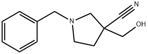 1-Benzyl-3-Hydroxymethyl-Pyrrolidine-3-Carbonitrile 구조식 이미지