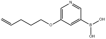 (5-(Pent-4-en-1-yloxy)pyridin-3-yl)boronic acid Structure