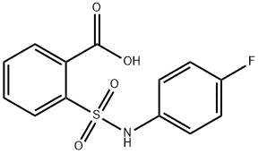 2-{[(4-fluorophenyl)amino]sulfonyl}benzoic acid Structure