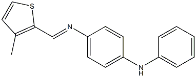 N-[(3-methyl-2-thienyl)methylene]-N'-phenyl-1,4-benzenediamine Structure