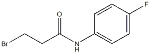 Propanamide, 3-bromo-N-(4-fluorophenyl)- 구조식 이미지