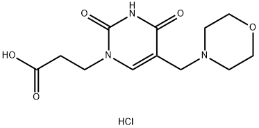 3-[5-(morpholin-4-ylmethyl)-2,4-dioxo-3,4-dihydropyrimidin-1(2H)-yl]propanoic acid hydrochloride Structure