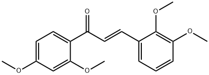 (2E)-3-(2,3-dimethoxyphenyl)-1-(2,4-dimethoxyphenyl)prop-2-en-1-one 구조식 이미지