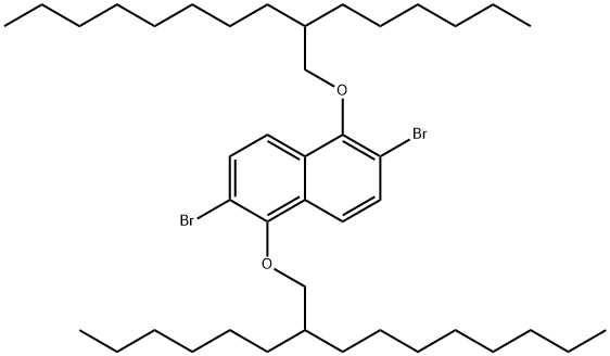 2,6-dibromo-1,5-bis((hexyldecyl)oxy)naphthalene Structure