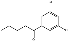 1-(3,5-DICHLOROPHENYL)PENTAN-1-ONE Structure