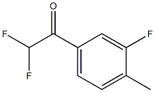 2,2-difluoro-1-(3-fluoro-4-methylphenyl)ethanone Structure