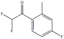 2,2-difluoro-1-(4-fluoro-2-methylphenyl)ethanone Structure