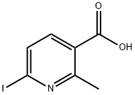 6-Iodo-2-methyl-nicotinic acid Structure