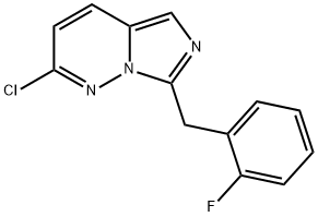 2-chloro-7-(2-fluorobenzyl)imidazo[1,5-b]pyridazine Structure