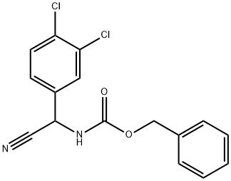 benzyl N-[cyano(3,4-dichlorophenyl)methyl]carbamate Structure