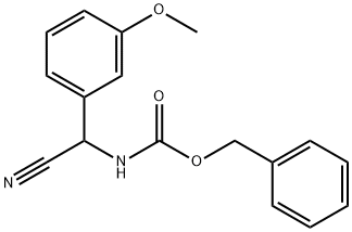 benzyl N-[cyano(3-methoxyphenyl)methyl]carbamate 구조식 이미지