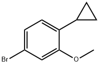 3-METHOXY-4-CYCLOPROPYLBROMOBENZENE Structure