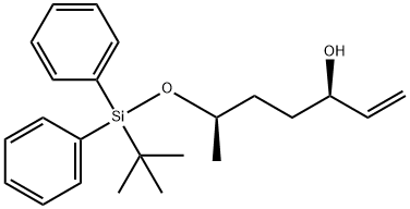 (3R,6R)-6-((tert-butyldiphenylsilyl)oxy)hept-1-en-3-ol 구조식 이미지