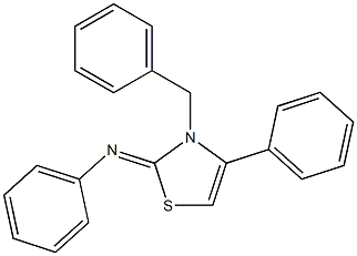 (Z)-3-benzyl-N,4-diphenylthiazol-2(3H)-imine Structure