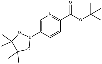 tert-Butyl 5-(4,4,5,5-tetramethyl-1,3,2-dioxaborolan-2-yl)picolinate Structure