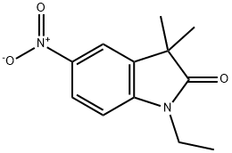 2H-Indol-2-one, 1-ethyl-1,3-dihydro-3,3-dimethyl-5-nitro- Structure