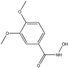 Benzamide, N-hydroxy-3,4-dimethoxy- Structure