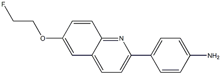 4-[6-(2-Fluoro-ethoxy)-quinolin-2-yl]-phenylamine 구조식 이미지