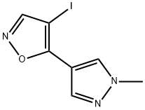 4-Iodo-5-(1-methyl-1H-pyrazol-4-yl)-isoxazole 구조식 이미지