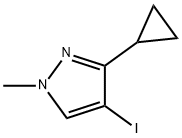 3-Cyclopropyl-4-iodo-1-methyl-1H-pyrazole Structure