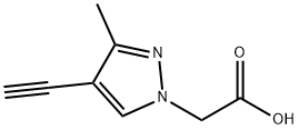 (4-Ethynyl-3-methyl-pyrazol-1-yl)-acetic acid Structure