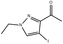 1-(1-Ethyl-4-iodo-1H-pyrazol-3-yl)-ethanone 구조식 이미지