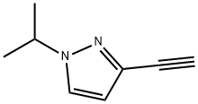 3-Ethynyl-1-isopropyl-1H-pyrazole 구조식 이미지