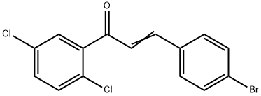 (2E)-3-(4-bromophenyl)-1-(2,5-dichlorophenyl)prop-2-en-1-one 구조식 이미지