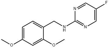 N-(2,4-Dimethoxybenzyl)-5-Fluoropyrimidin-2-Amine Structure