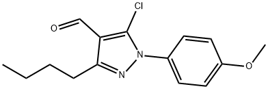 3-butyl-5-chloro-1-(4-methoxyphenyl)-1H-pyrazole-4-carbaldehyde 구조식 이미지