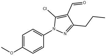 5-chloro-1-(4-methoxyphenyl)-3-propyl-1H-pyrazole-4-carbaldehyde 구조식 이미지