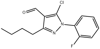 3-butyl-5-chloro-1-(2-fluorophenyl)-1H-pyrazole-4-carbaldehyde 구조식 이미지