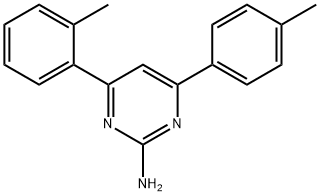 4-(2-methylphenyl)-6-(4-methylphenyl)pyrimidin-2-amine 구조식 이미지